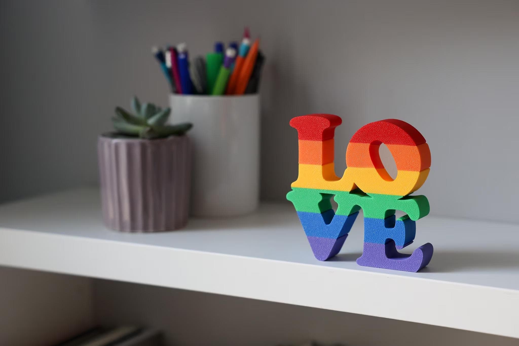 LOVE Sculpture — Rainbow, Trans Pride & Single Colors thumbnail 2