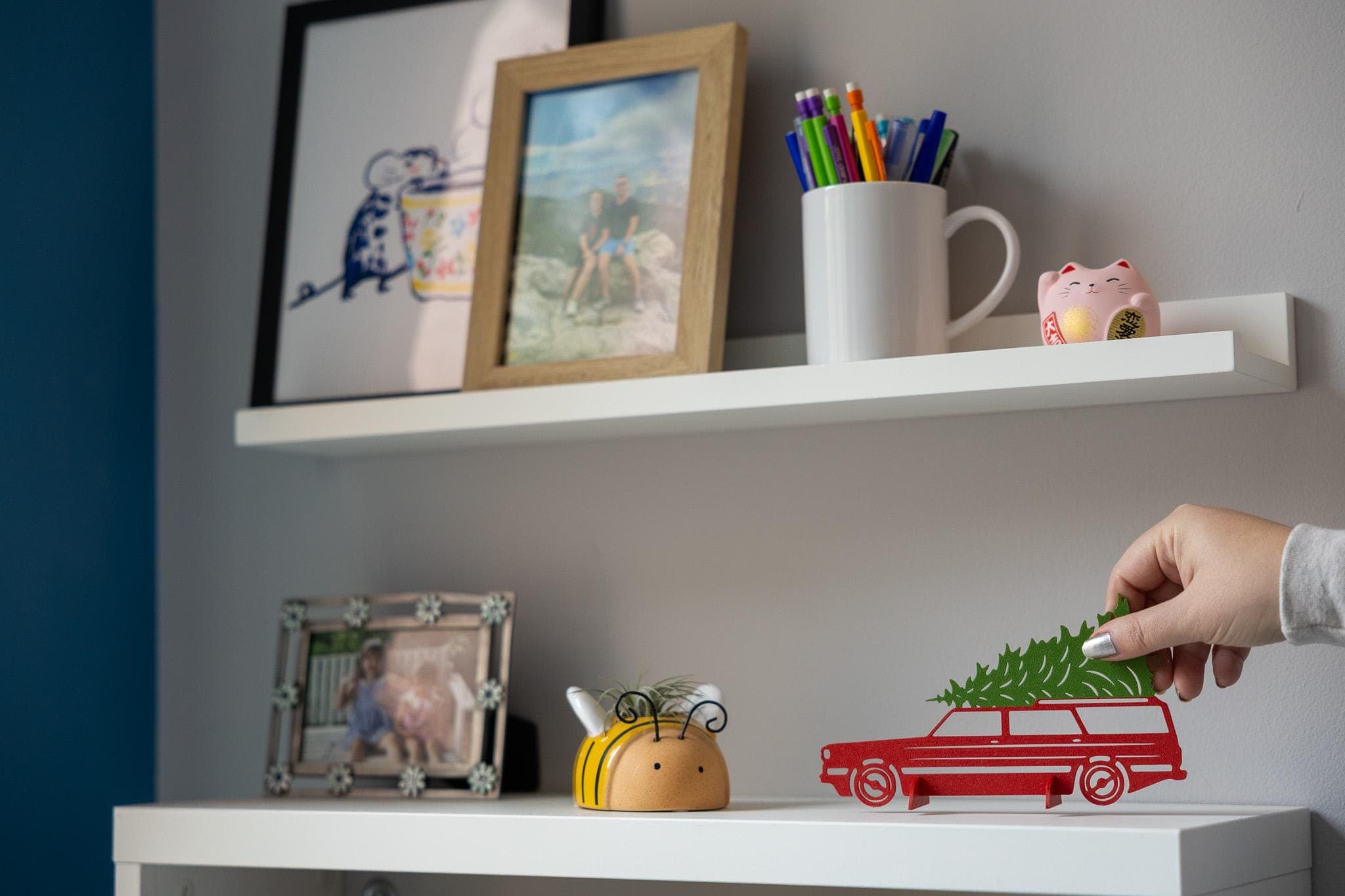 Vintage Station Wagon Christmas Card — 4-Pack thumbnail 3